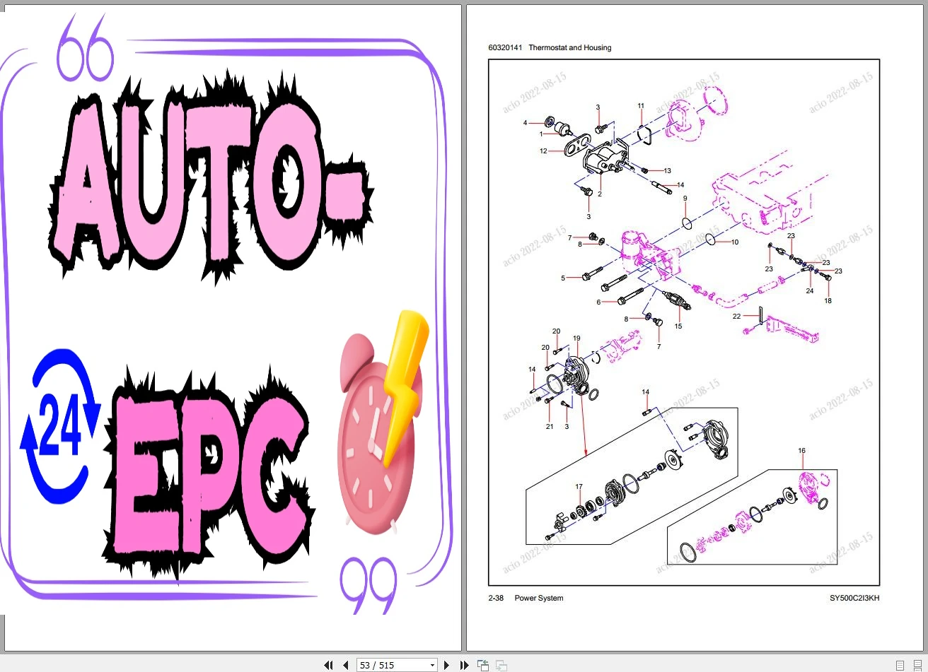 Heavy Equipment Pdf - AutoEPC Sany Heavy Equipment PDF 3.38GB