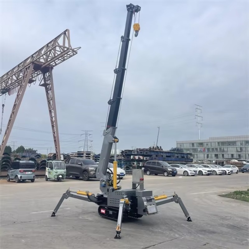 Heavy Equipment Lifting - Kompakt Mini Örümcek Vinç Hidrolik Elektrikli