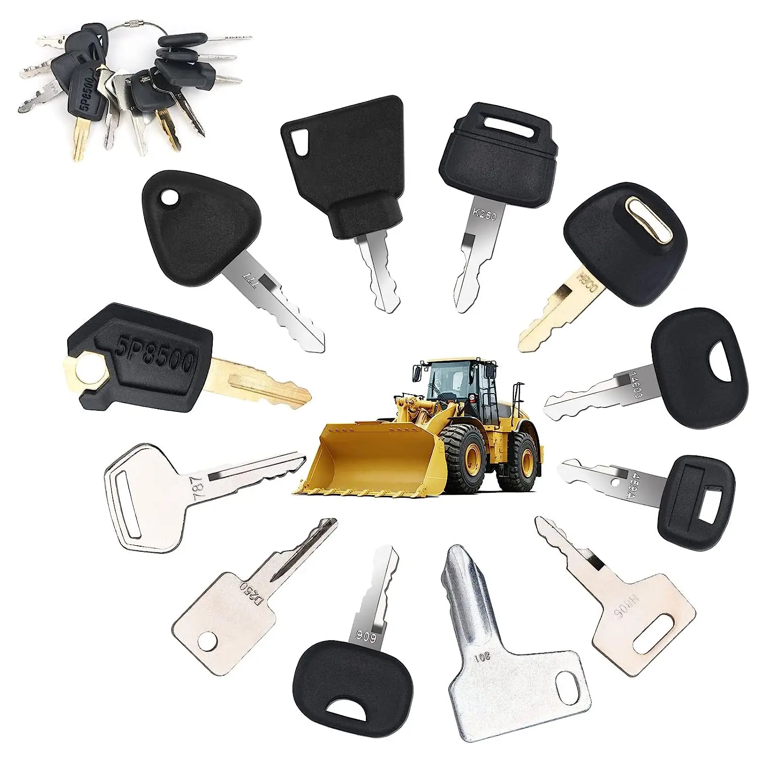 Heavy Equipment Hitachi - 12 Anahtarlı Ağır İş Makineleri İnşaat