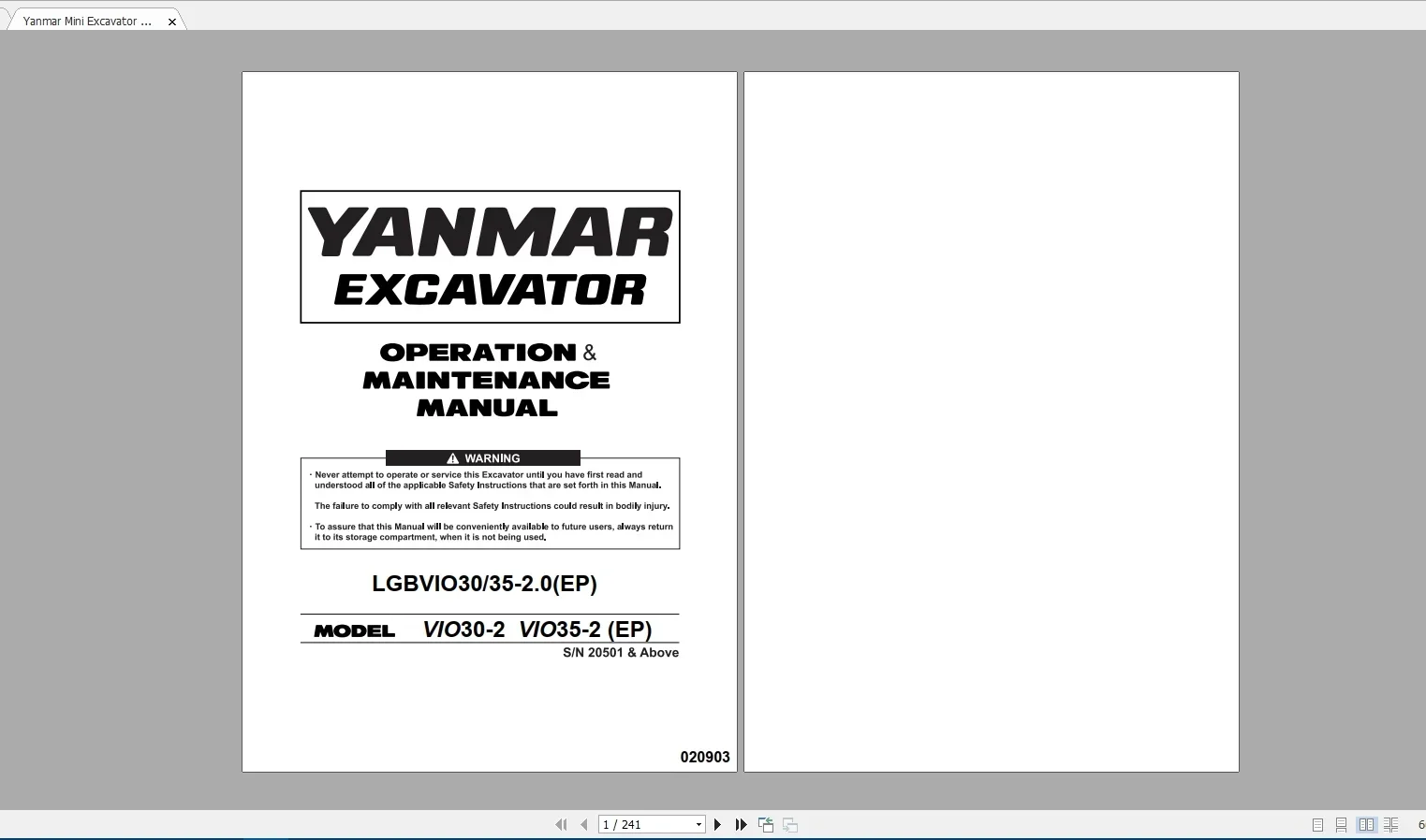 SpecDiag Yanmar Ağır İş Makine - Heavy Equipment Pdf incelemesi ve fiyatı