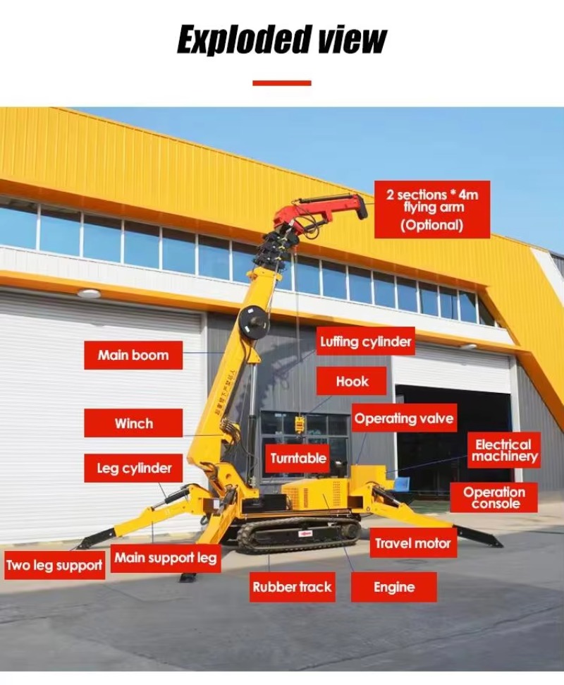 8T Hidrolik Örümcek Vinç Ağır  - Heavy Equipment Lifting incelemesi ve fiyatı
